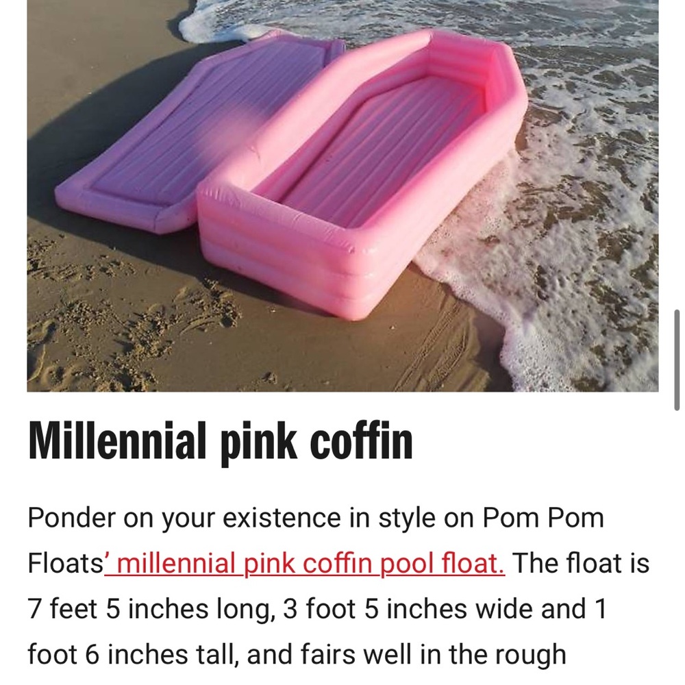 Pink Coffin Float